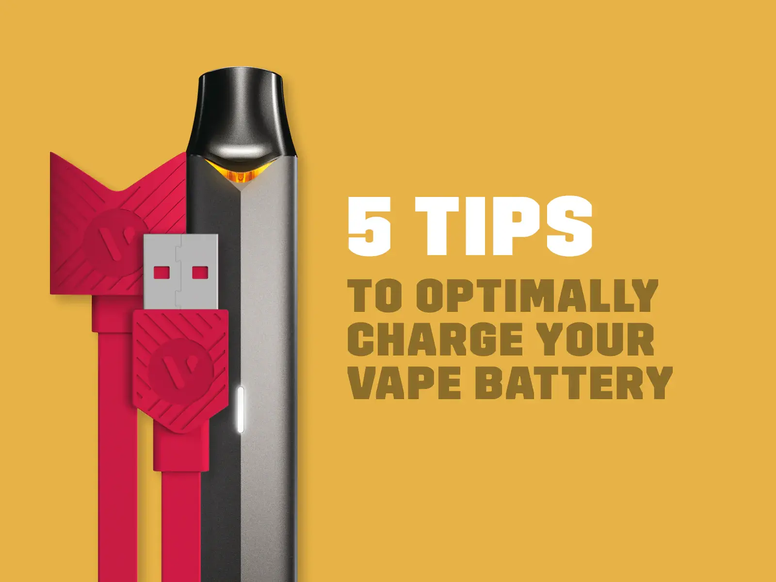 5 tips to optimally charge your vape battery with vuse device and charging cable displayed