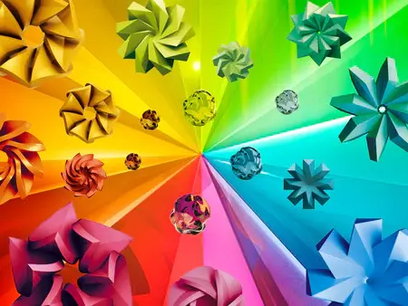 Colourful representation of new flavours with origamis