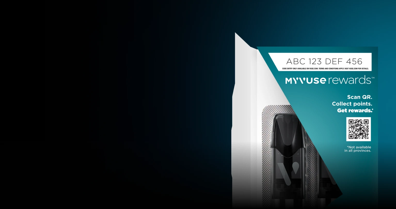 MyVuse Rewards program pack