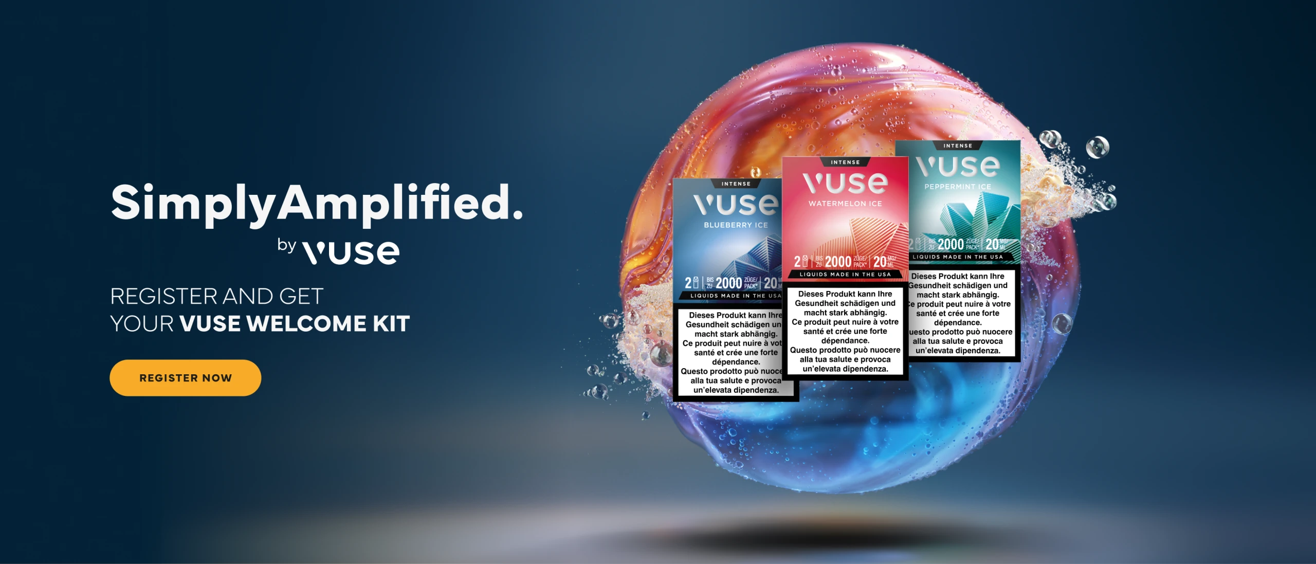 Simply amplified by vuse. Register and get your vuse welcome kit. REGISTER NOW.