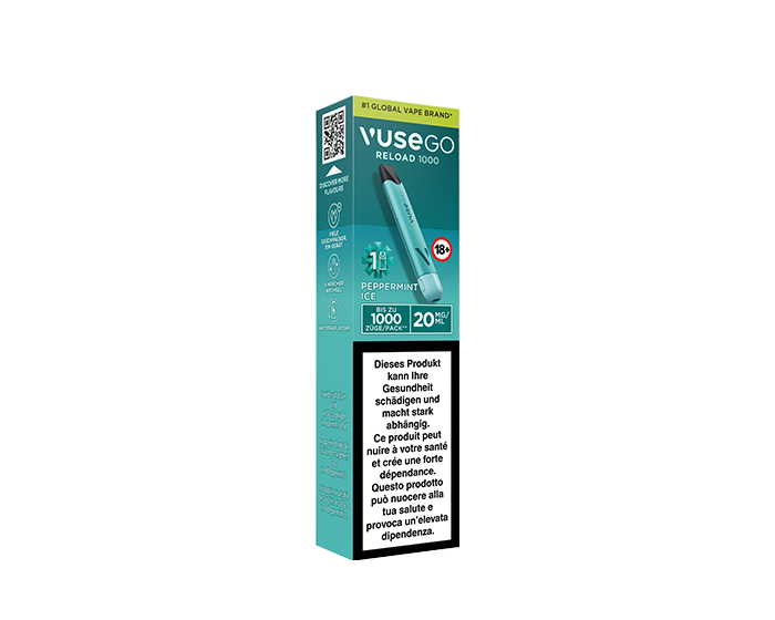 elfbar elfa kaufen Vuse GO 1000 Peppermint Ice 0mg/ml 5er beim Tabakdealer online