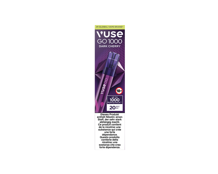 vuse go cherry ice Vuse GO 1000 – Dark Cherry – 20mg/ml