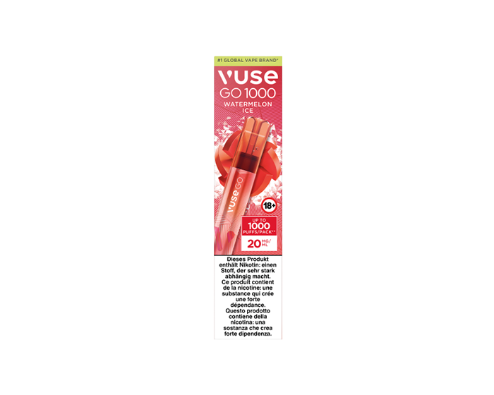 Vuse GO 1000 Watermelon Ice Pen | disposable e-cigarette