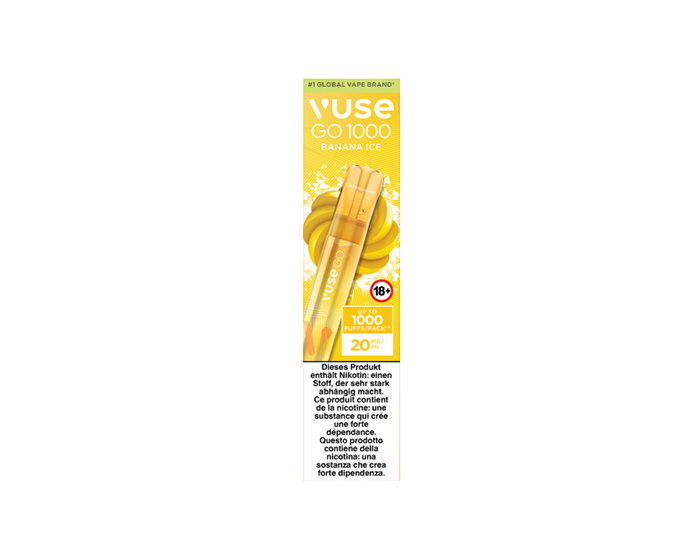 vuse go 1000 banana ice Vuse GO 1000 Banana Ice Pen | disposable e-cigarette