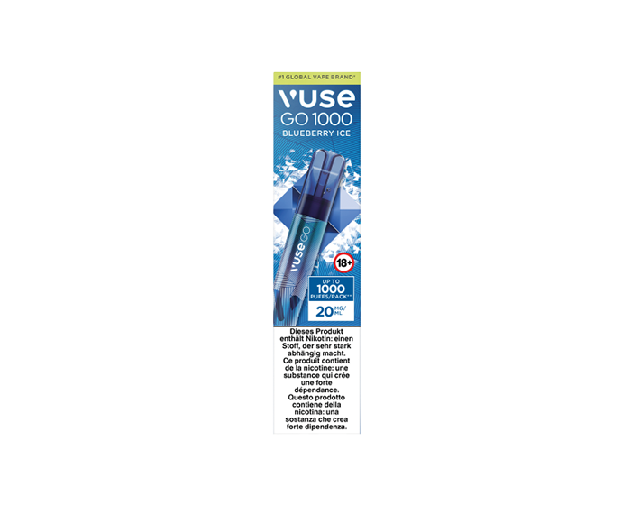 Vuse GO 1000 Blueberry Ice | Einweg-E-Zigarette