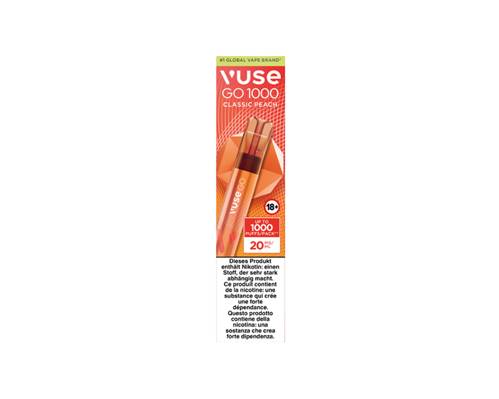 vuse go classic peach Buy Vuse Vivid Classic Peach Pod | Prefilled Pod main image 0