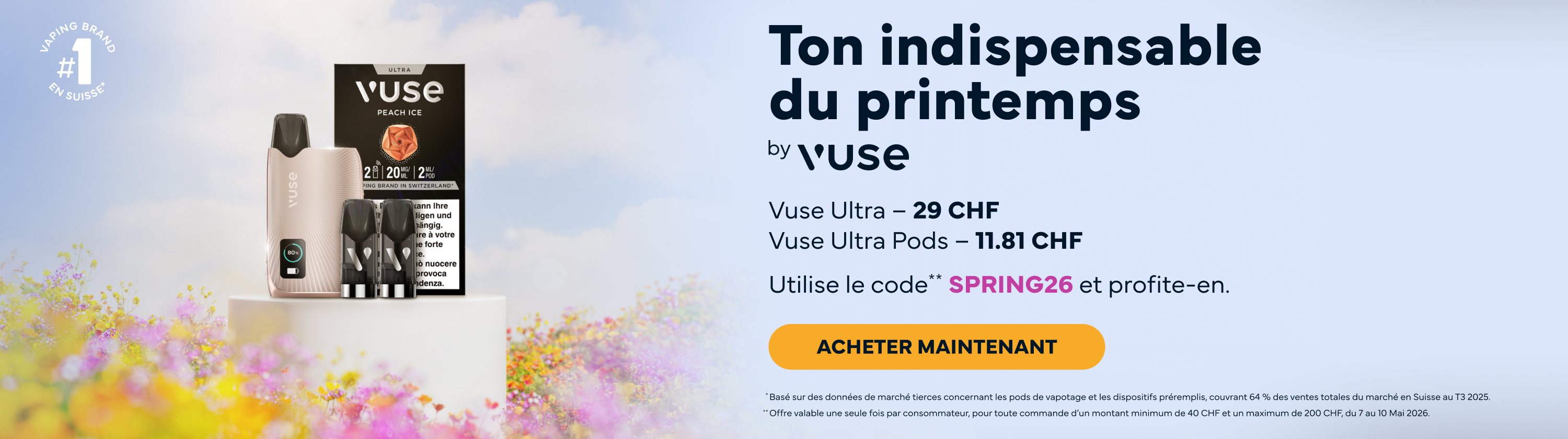 Vuse Spring Banner Desktop