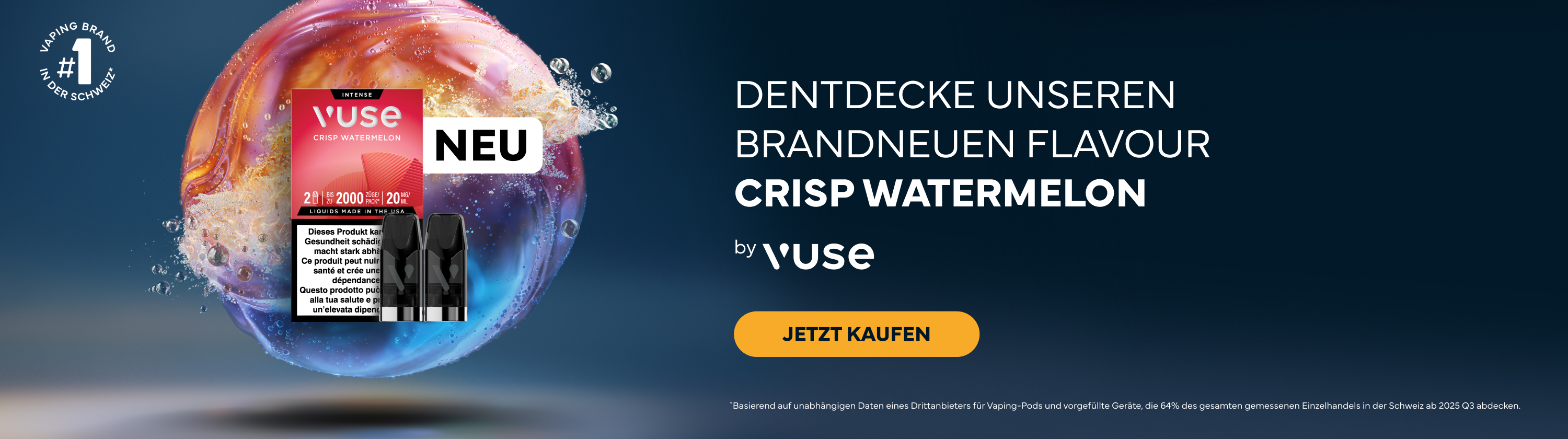 Vuse Crisp Watermelon Desktop Banner