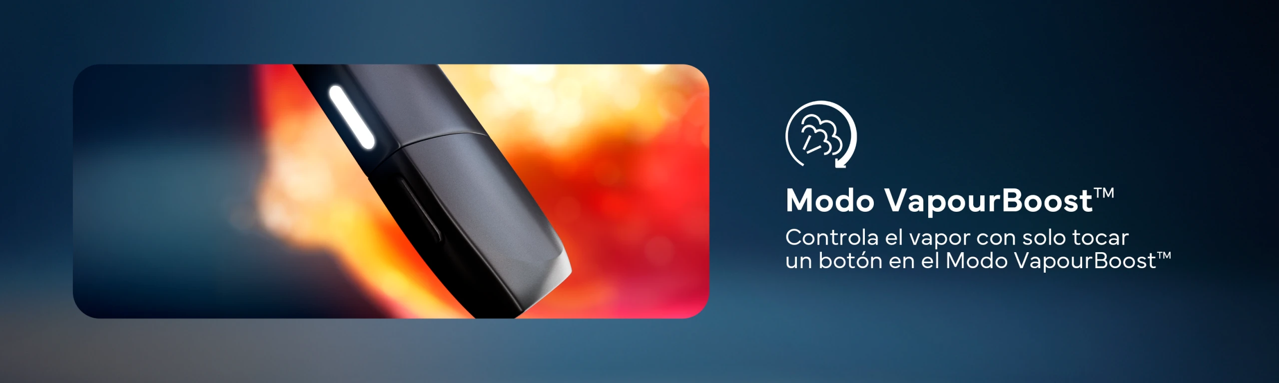 Vaporizador Vuse Pro One. Tiene tiene modo VapourBoost.