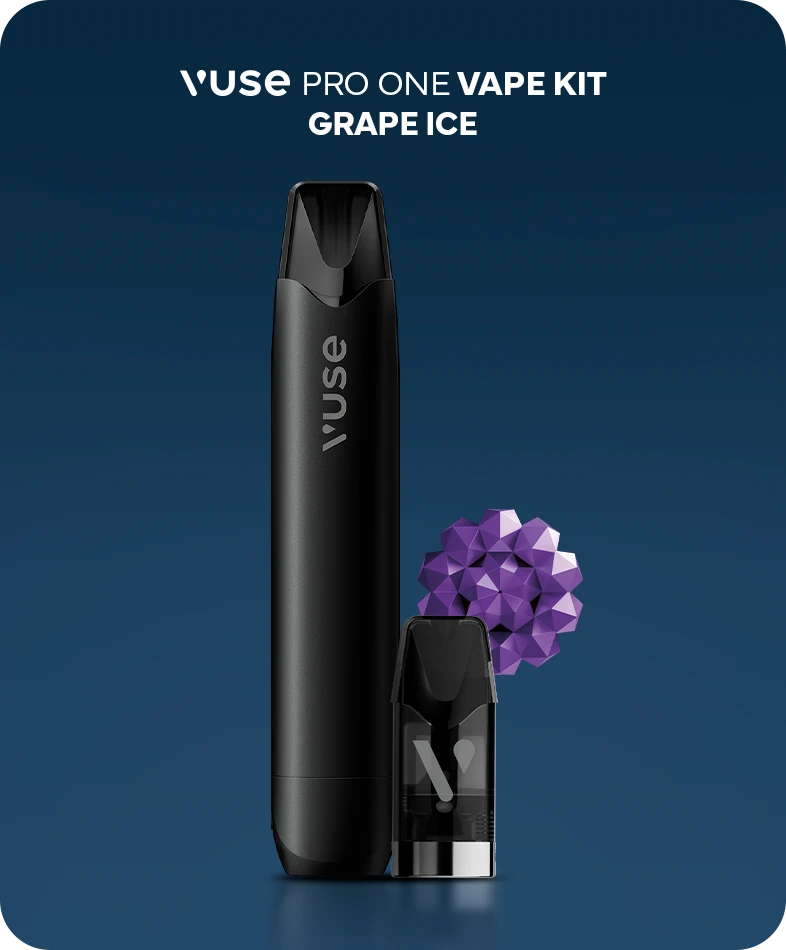 Vuse Pro One Vape Kit. Grape Ice.