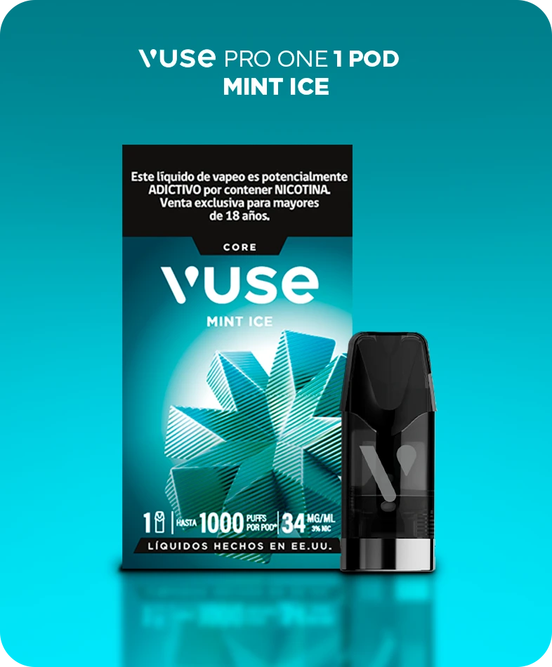 Vuse Pro One 1 Pod. Mint Ice.
