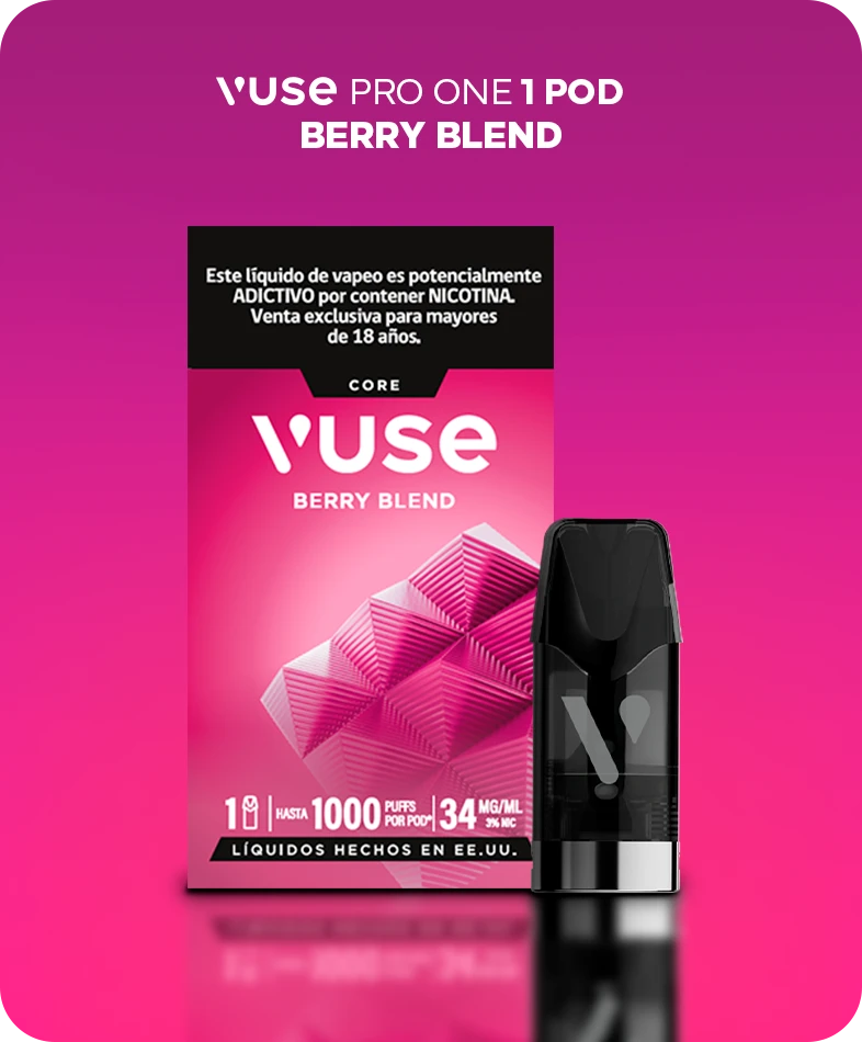 Vuse Pro One 1 Pod. Berry Blend.
