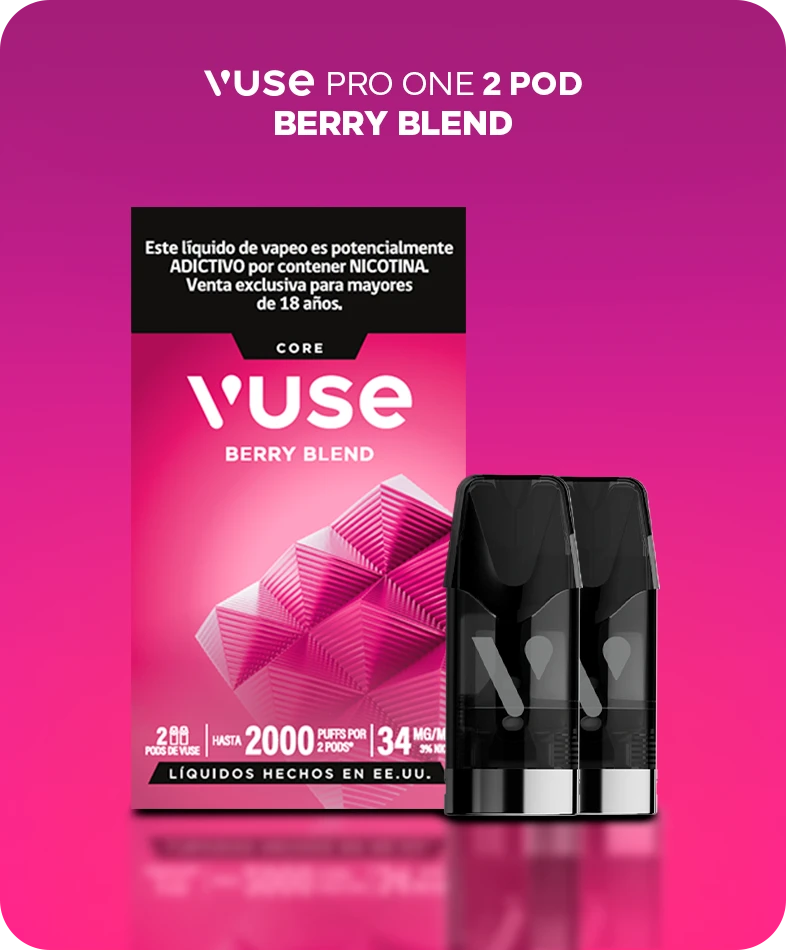 Vuse Pro One 2 Pods. Berry Blend.