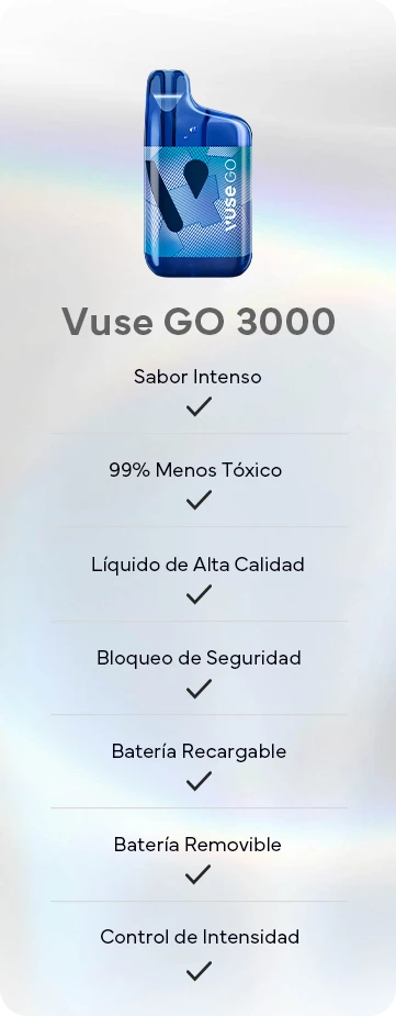 Vaporizador Vuse Go 3000 conoce