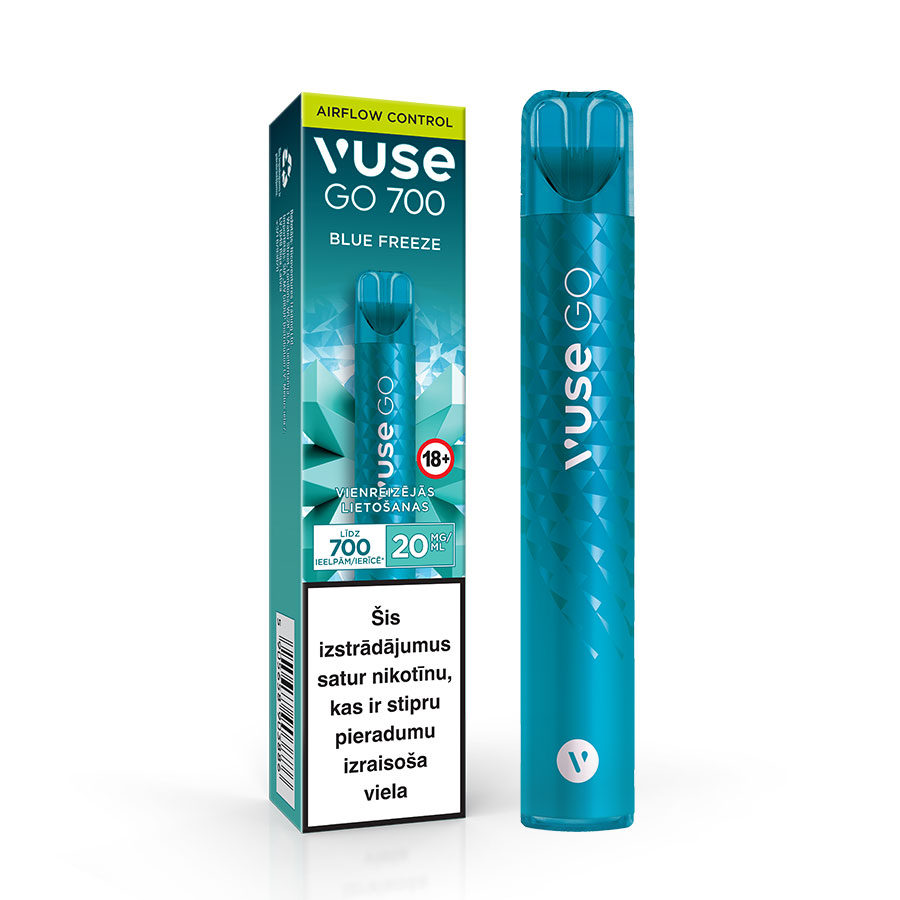 Vuse Go Blue Freeze Vienreizējās Lietošanas E-Cigarete