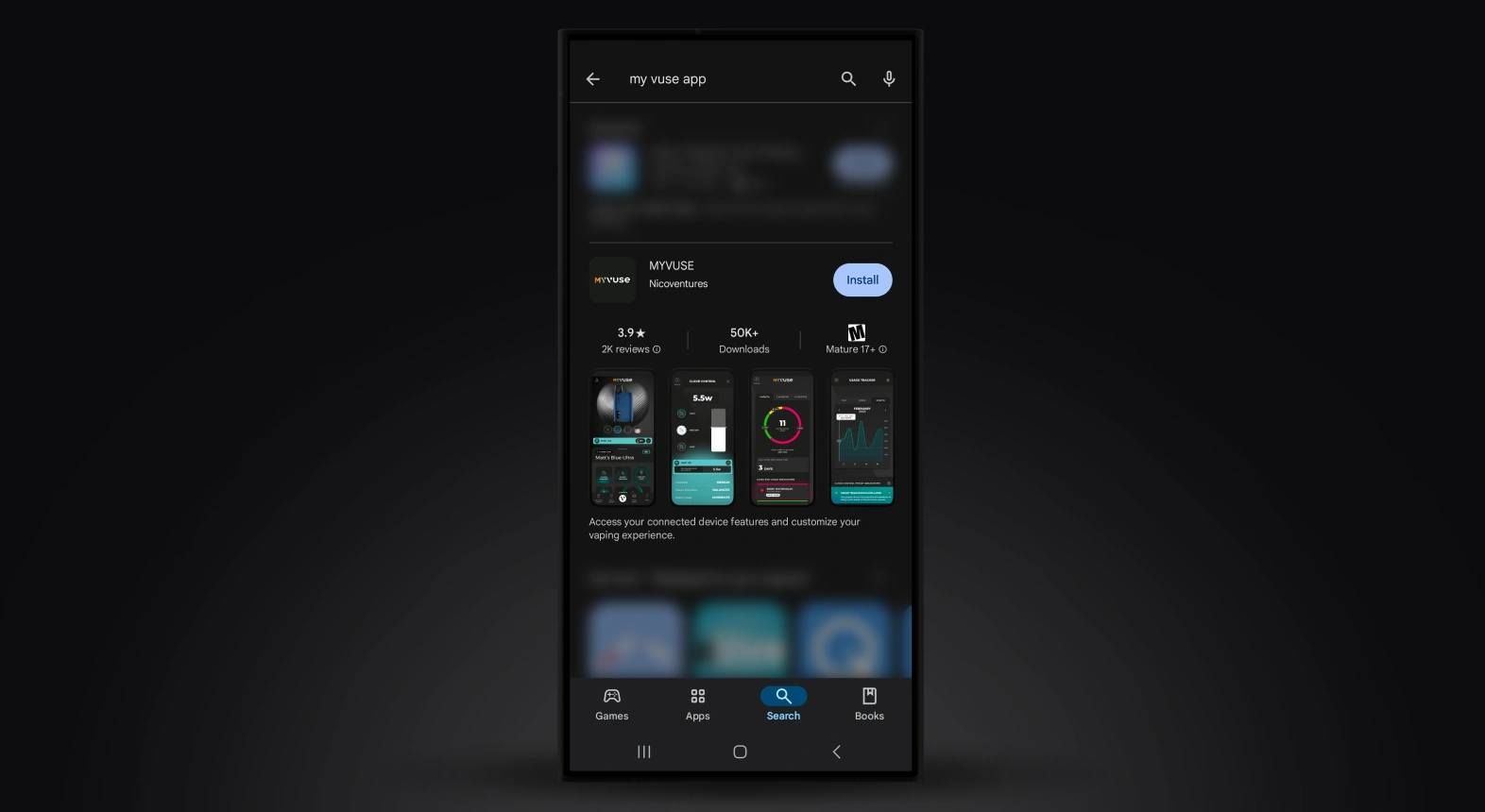 Vuse App To Charge VUSE ePod 2+ DEVICE  VIX Vape