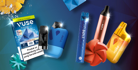 vaper rokok elektrik dewasa menggunakan disposable vape VUSE GO 3000