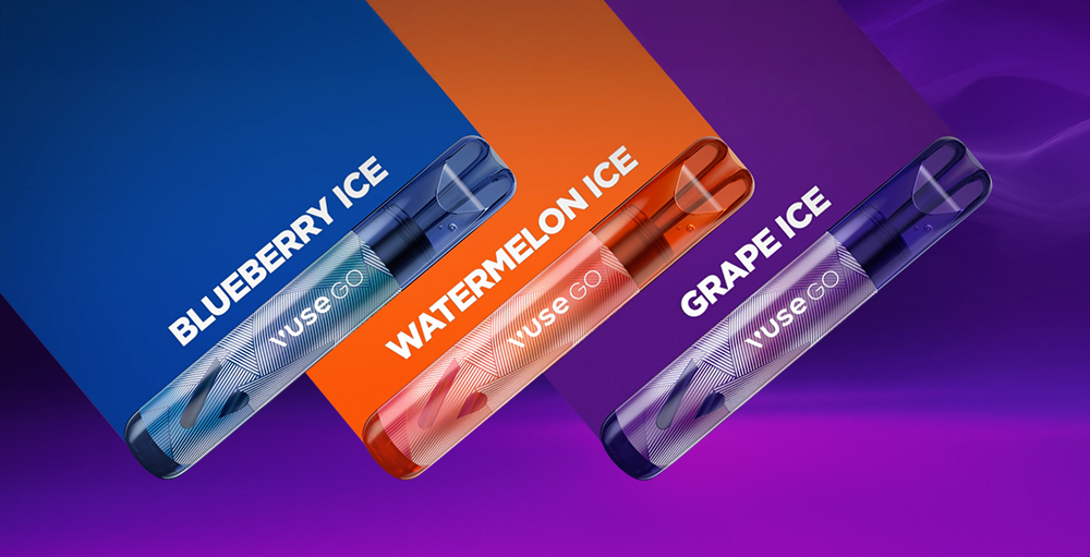 vaper rokok elektrik dewasa menggunakan disposable vape VUSE GO 1000