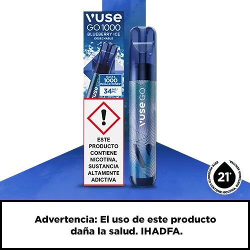 VUSE GO 2.0. 1000 BLUEBERRY ICE