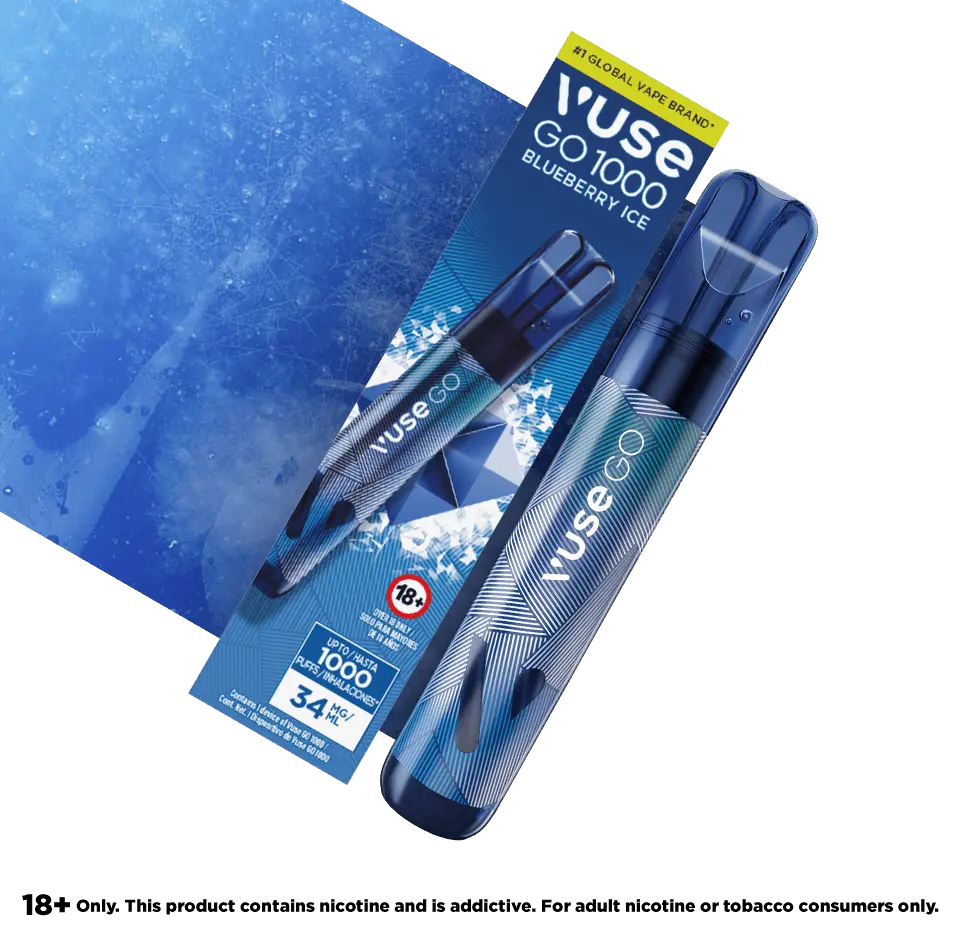 VUSE GO 2.0. 1000 BLUEBERRY ICE