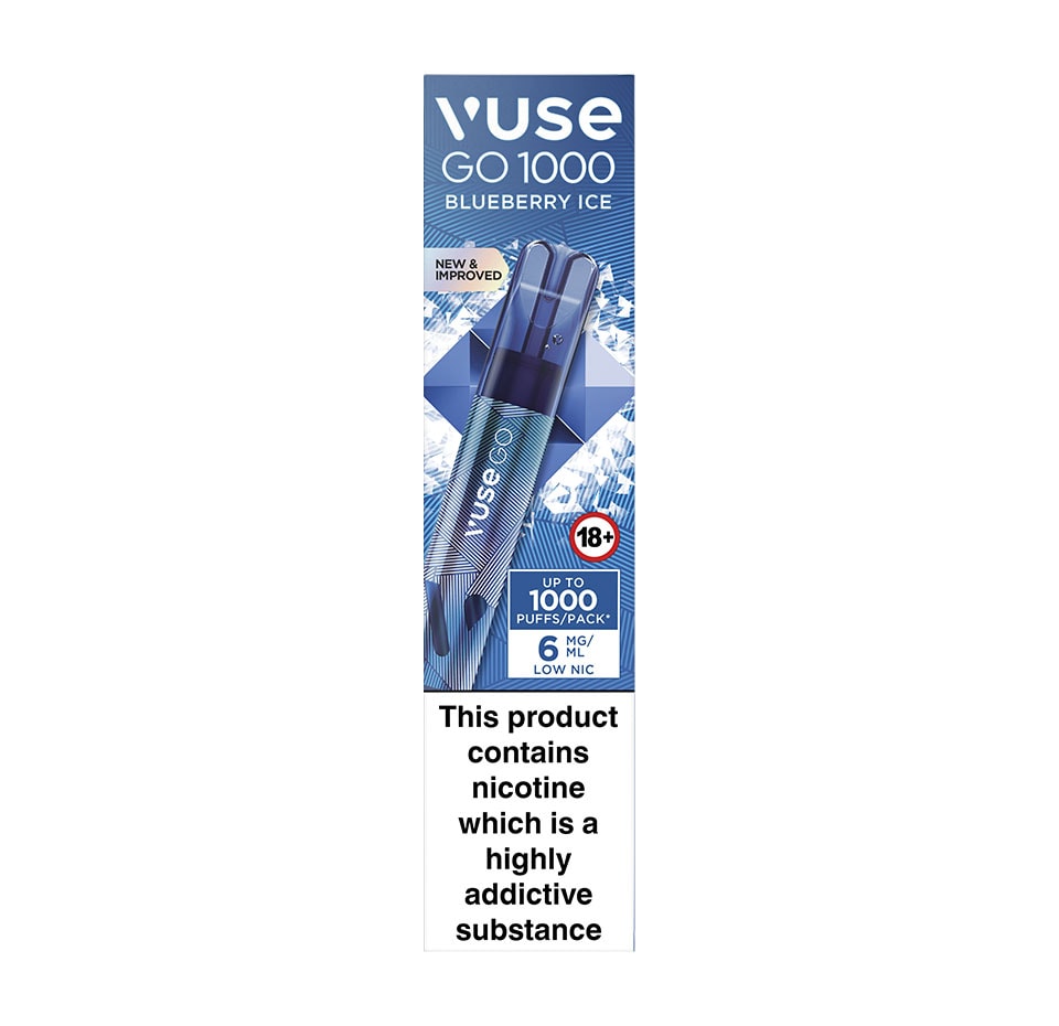 Vuse GO 1000 Blueberry Ice Disposable Vape Pen Vuse UK