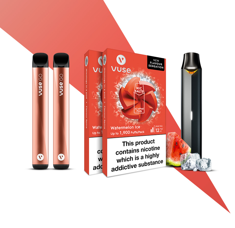 Vuse ePod 12mg & Vuse Go 10mg Watermelon Ice Bundle