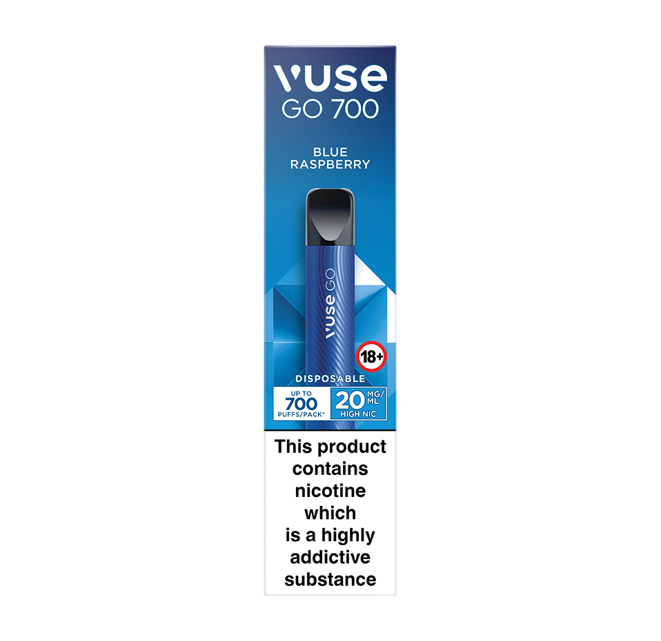 Vuse GO 700 Blue Raspberry Disposable Vape Vuse