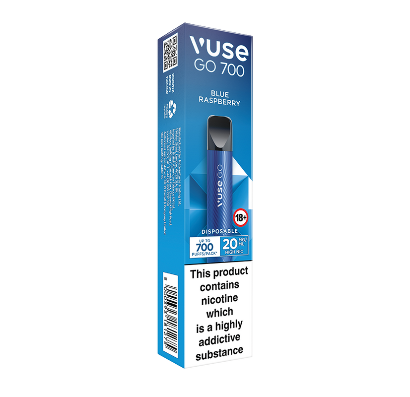 Vuse GO 700 Blue Raspberry | Disposable Vape | Vuse