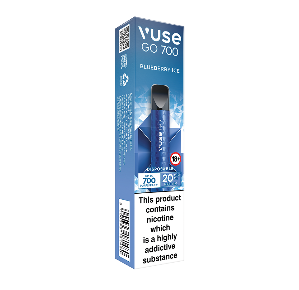 Vuse GO 700 Blueberry Ice Disposable Vape Vuse
