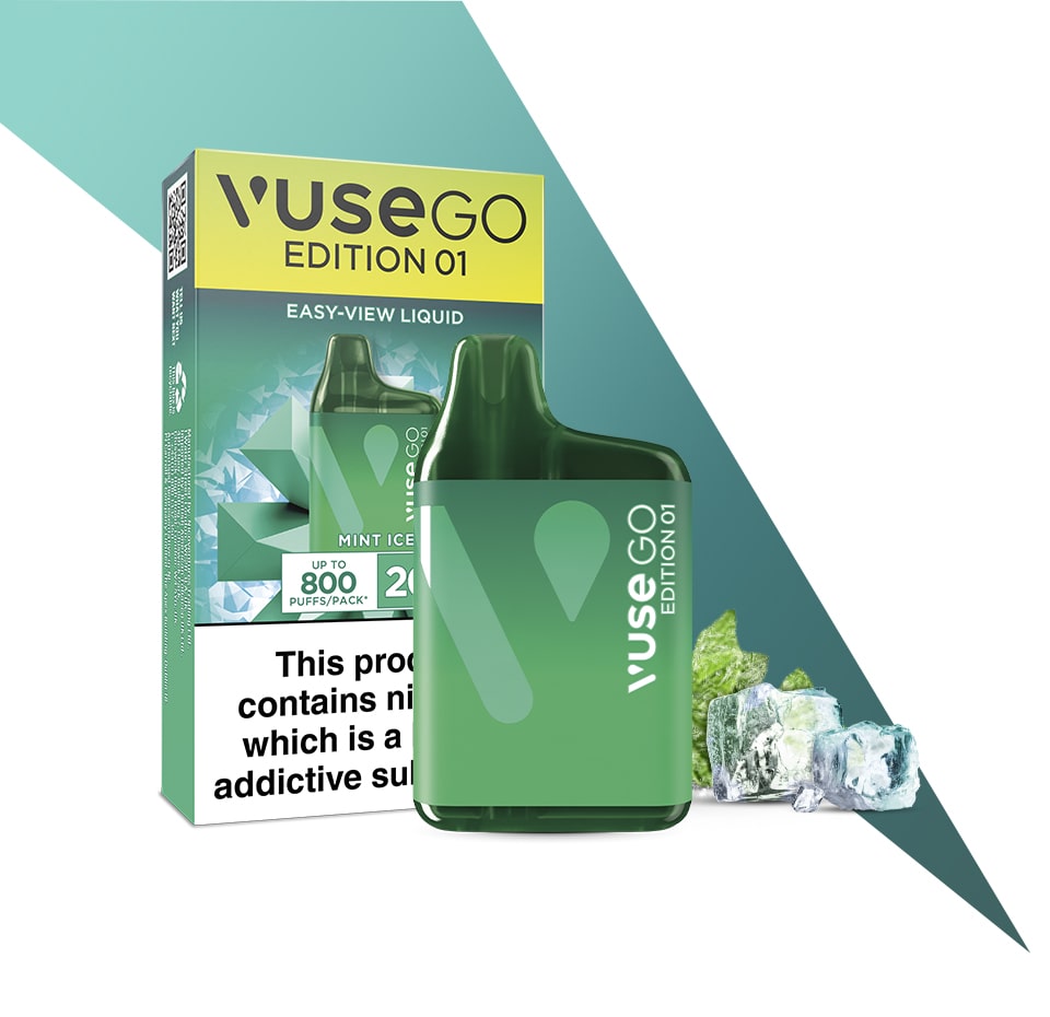 Vuse Go Edition Mint Ice Disposable Square Vape Vuse