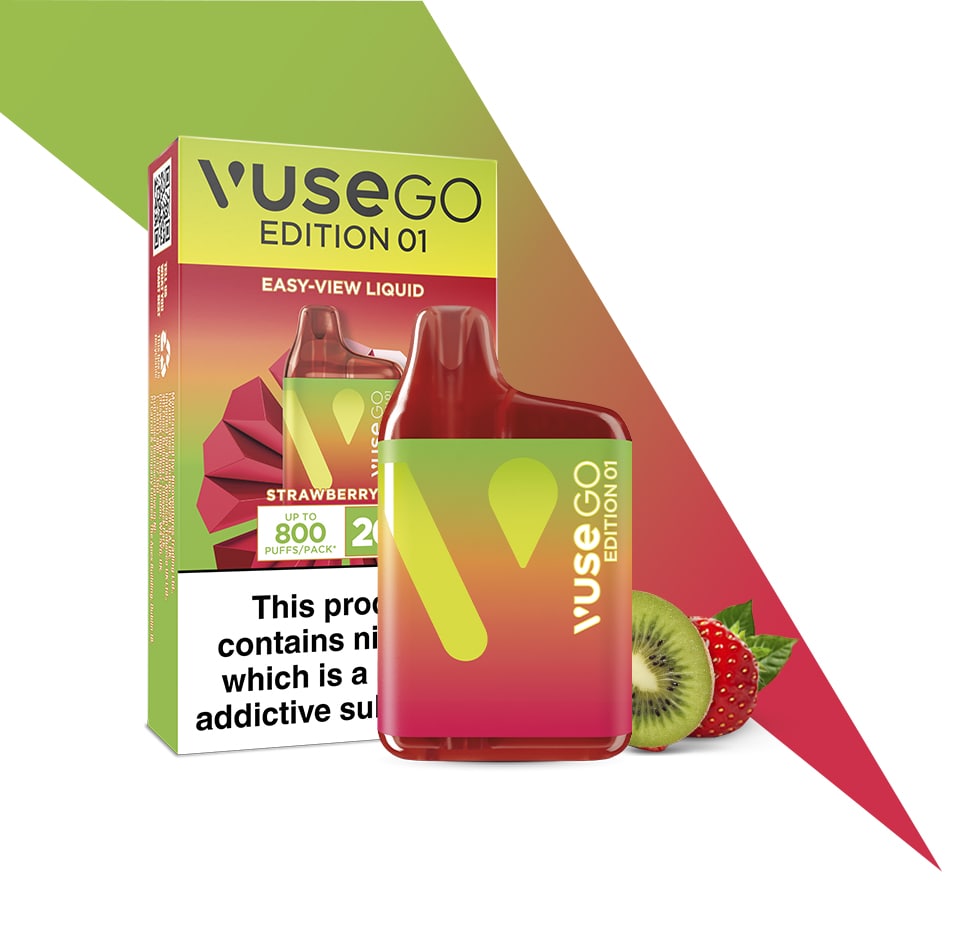 Vuse Go Edition Strawberry Kiwi Disposable Square Vape Vuse