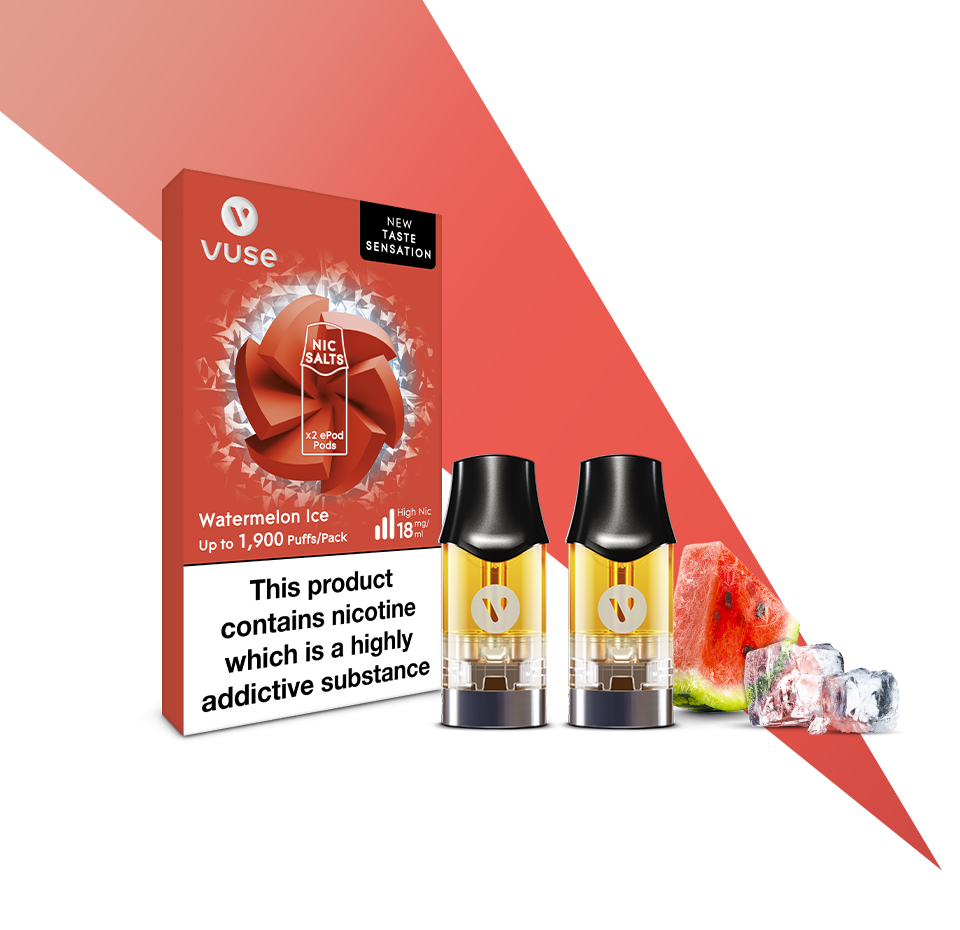 Watermelon Ice ePod Pods Nic Salt ELiquid Vuse UK
