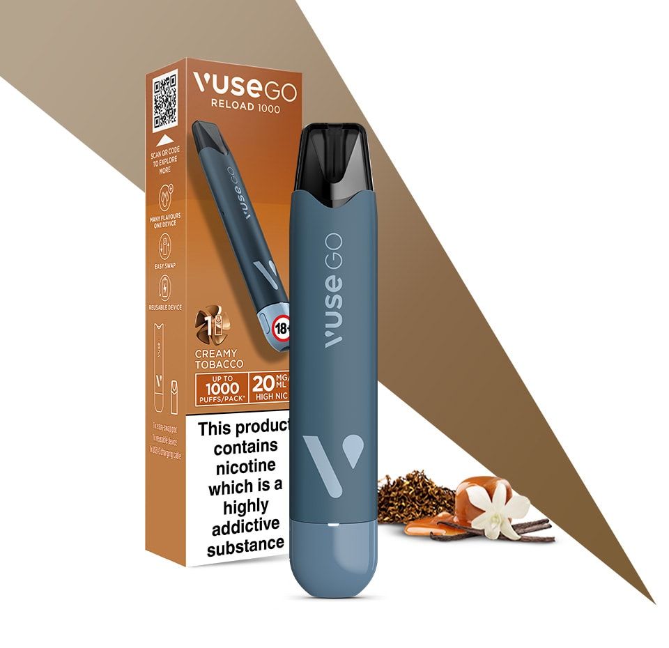 Black Vuse Go Reload 1000 Pen Creamy Tobacco Flavour Black Vuse Go Reload 1000 Pen Creamy Tobacco Flavour