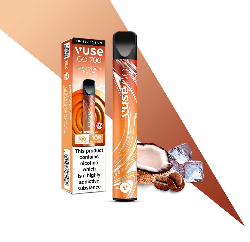 Vuse GO 700 Iced Coconut Mocha Disposable Vape Vuse UK