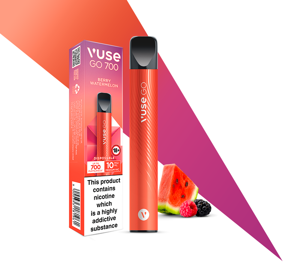 Vuse GO 700 Berry Watermelon Disposable Vape Vuse Vuse GO 700 Berry Watermelon Disposable Vape Vuse