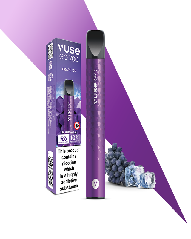 Vuse GO 700 Grape Ice | Disposable Vape | Vuse