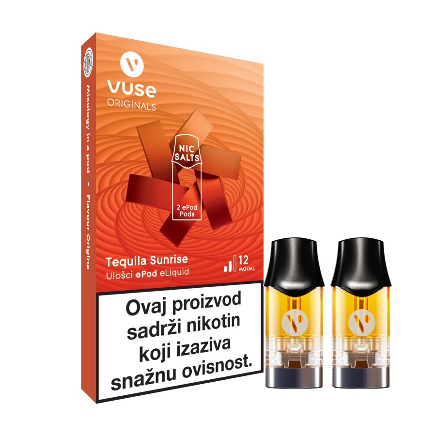 vuse epod tequila sunrise nic salts e-liquid pods Vuse ePod2 Ulošci Tequila Sunrise