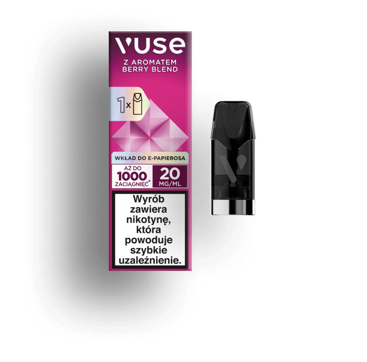 E-papierosy Vuse na pomarańczowym tle