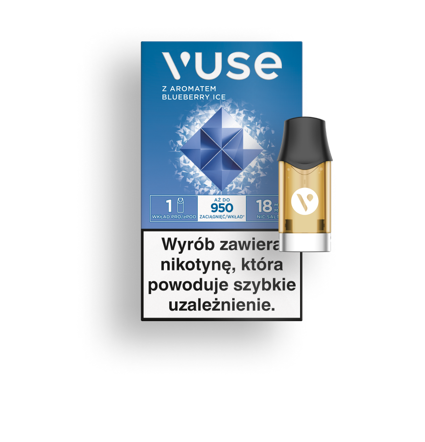 Wkład do epapierosa Blueberry Ice pojedynczy 18 mg Vuse