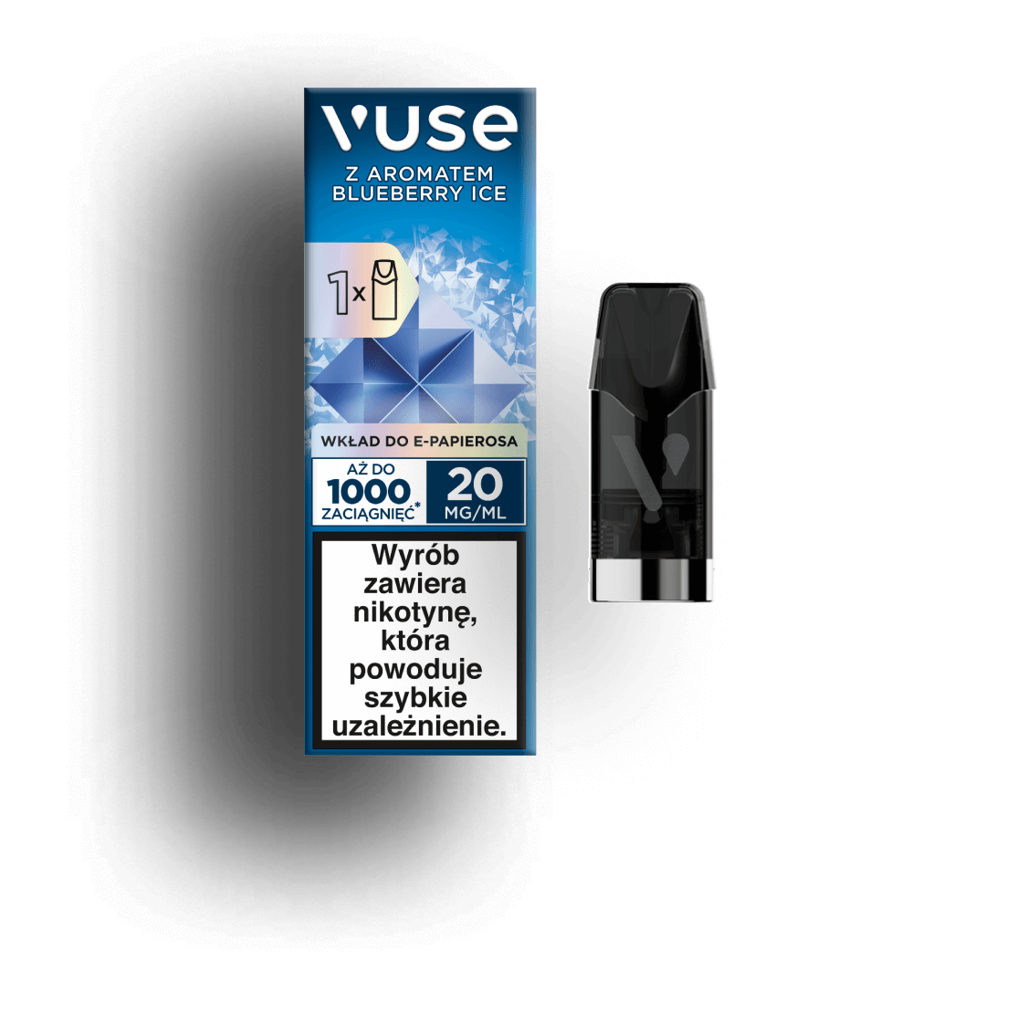 E-papierosy Vuse na pomarańczowym tle