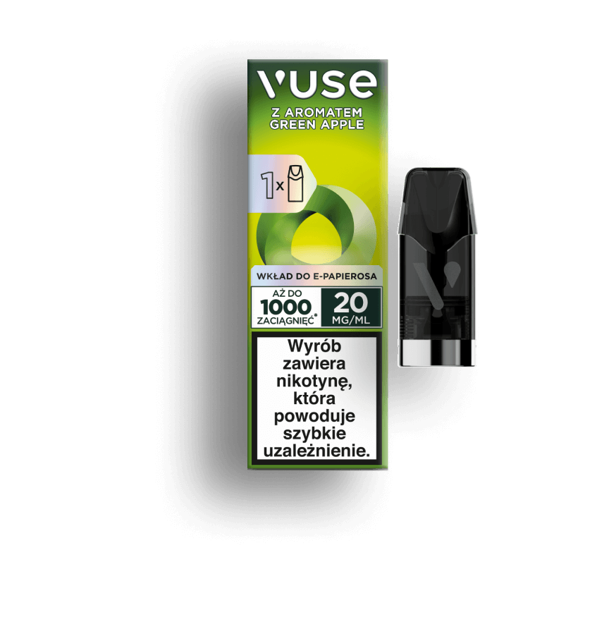 E-papierosy Vuse na pomarańczowym tle