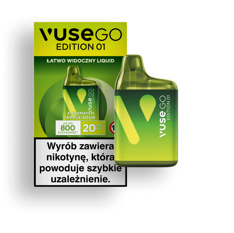 E-papierosy Vuse na pomarańczowym tle