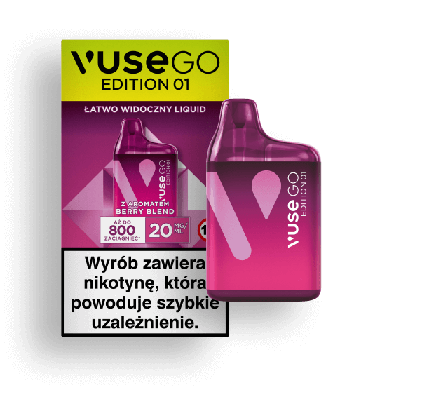 E-papierosy Vuse na pomarańczowym tle